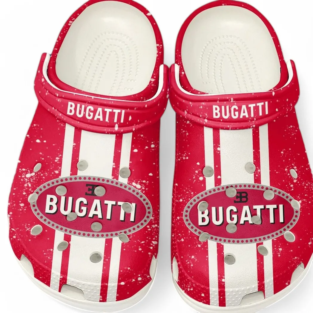 White Custom Exotic Automobile All Over Print Clog, Car Culture Inspired Footwear Gift for Men and Women CAR620