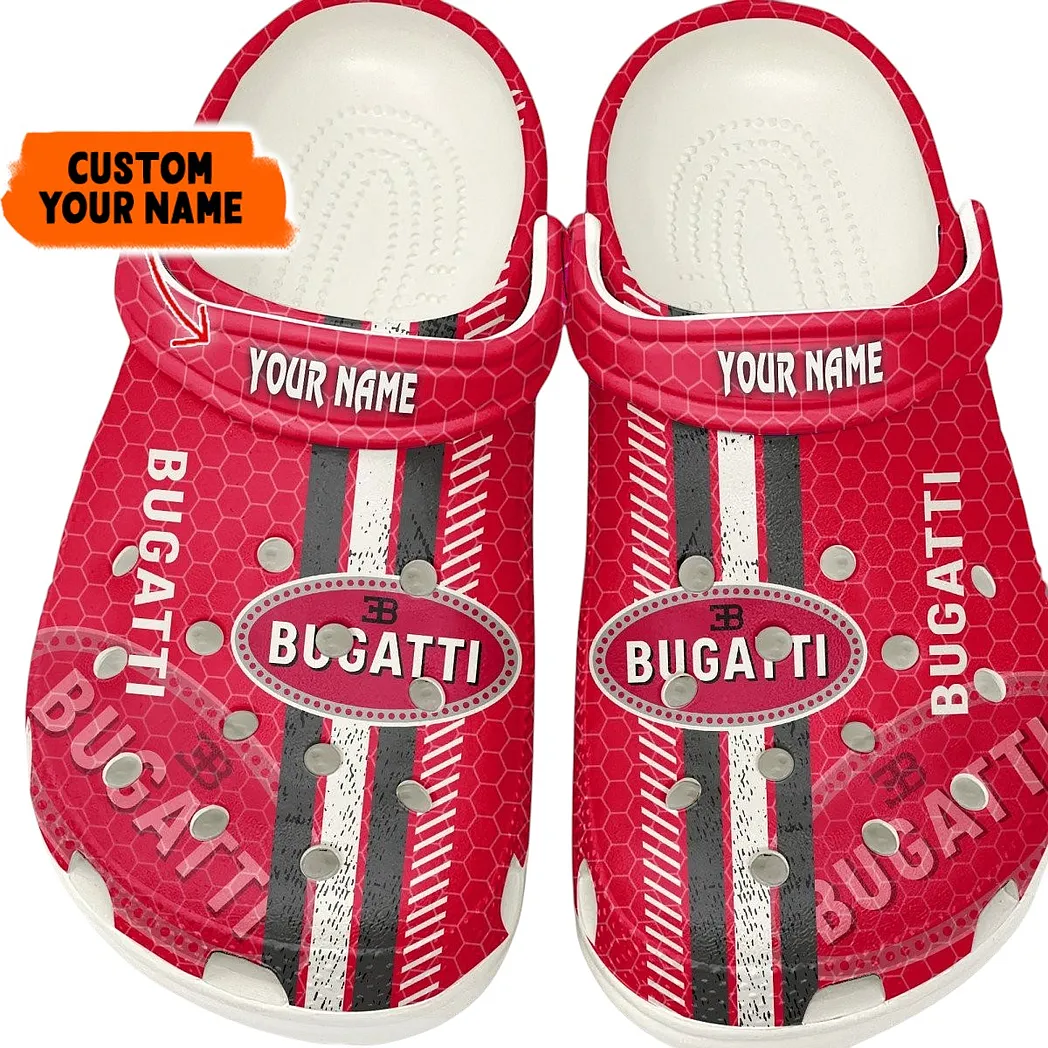 Million-Dollar Car Lover’s All Over Print Clog, Slip-On Shoes for Daily Comfort and Garage Style CAR820 - White
