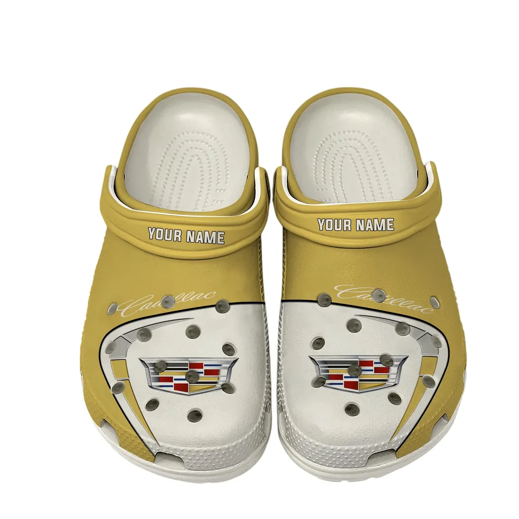 Sophisticated Urban Cruiser Lover’s All Over Print Clog, Slip-On Shoes for Daily Comfort and Garage Style CAR168 - White