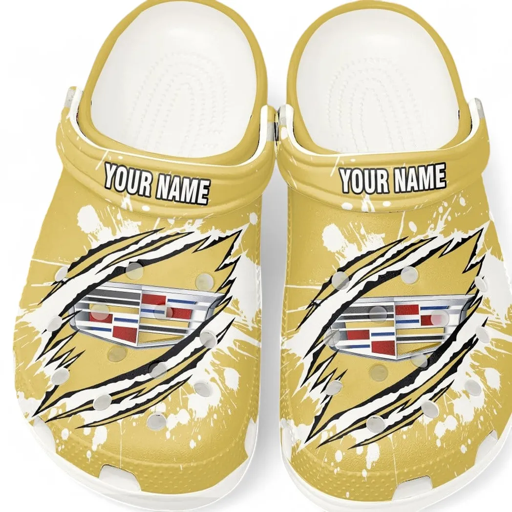 Personalized Executive Luxury Vehicle Design Clog, Full Print Slip-On Footwear Gift for Car Lovers CAR560 - White