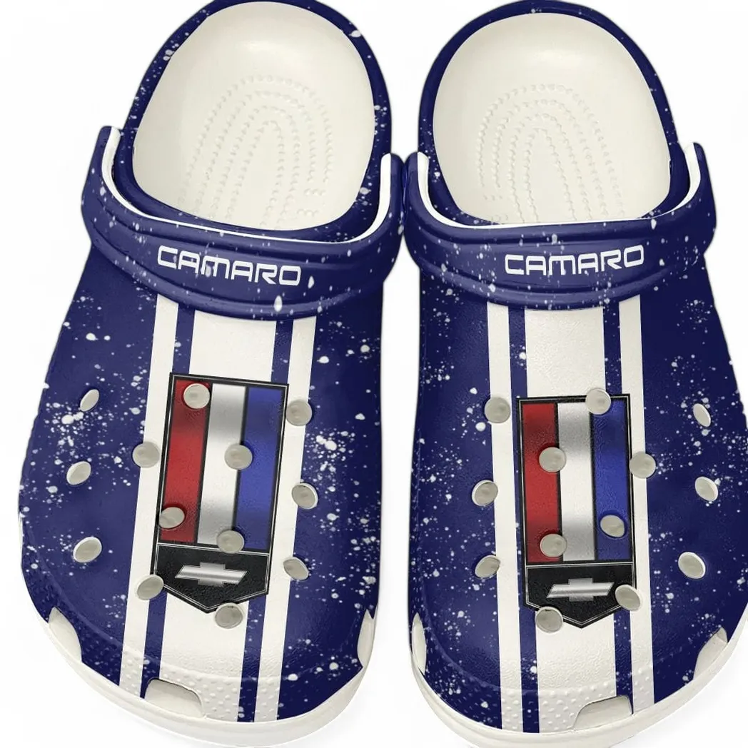 Automotive Theme Performance Car Clog with Full Print Design, Stylish Everyday Comfort for Car Enthusiasts CAR620 - White