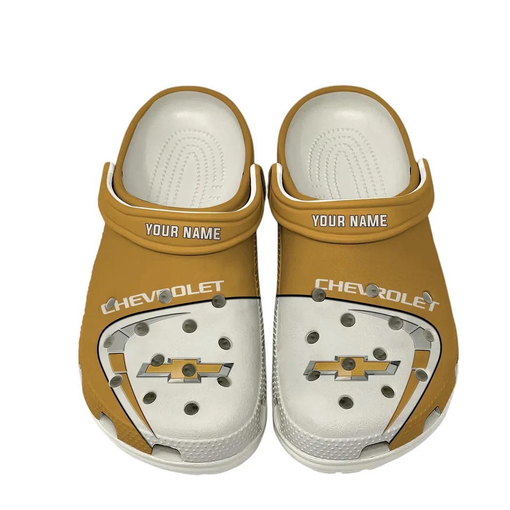 Muscle Car Lover’s All Over Print Clog, Slip-On Shoes for Daily Comfort and Garage Style CAR168 - White
