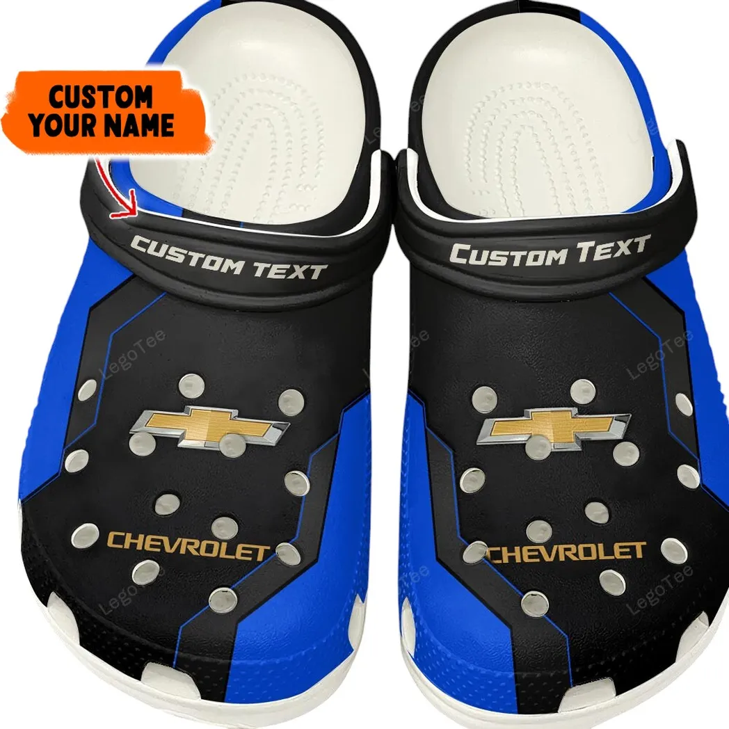 Blue Edition American Pickup Truck Inspired All Over Print Clog, Perfect Gift Footwear for Automotive Enthusiasts CAR140