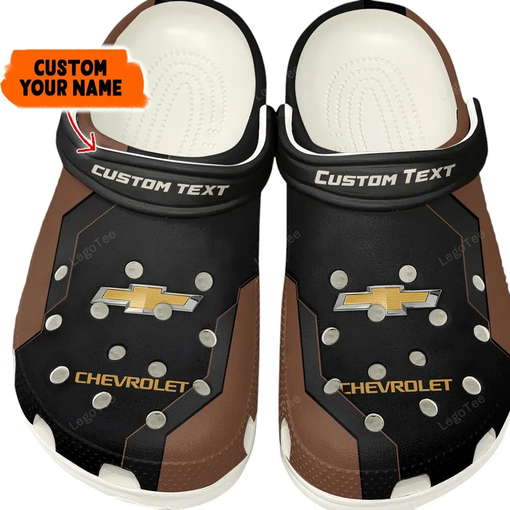 Custom Reliable Family Car Inspired Clog All Over Print, Comfortable Slip-On Footwear for Auto Fans CAR140 - Brown