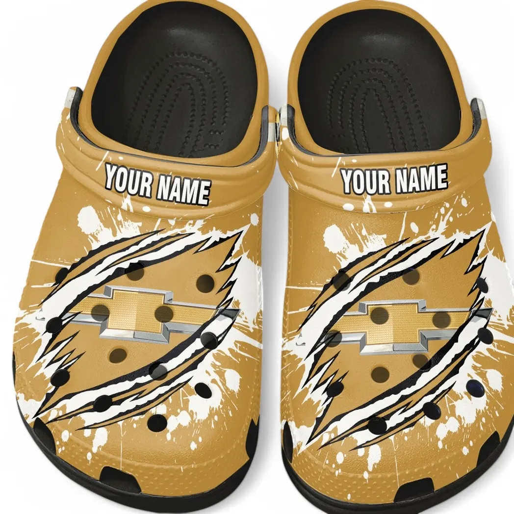 Modern Crossover Culture Clog, Stylish All Over Print Lightweight Shoes for Auto Fans and Streetwear Style CAR560 - Black