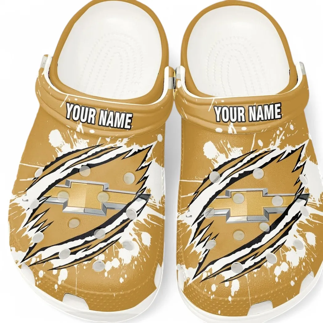 All Over Print Practical Hatchback Clog, Automotive Lifestyle Inspired Shoes for Car Enthusiasts CAR560 - White