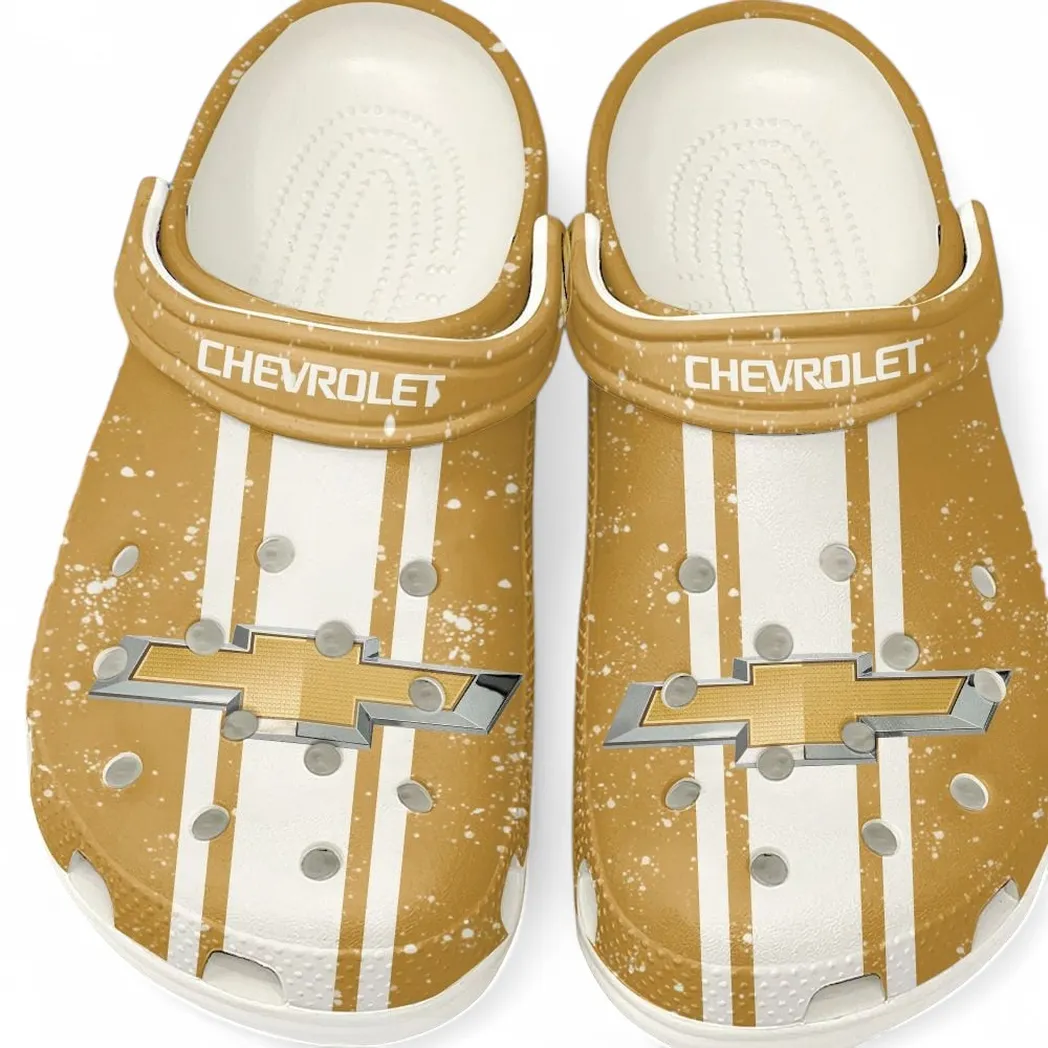 Personalized Muscle Car Design Clog, Full Print Slip-On Footwear Gift for Car Lovers CAR620 - White