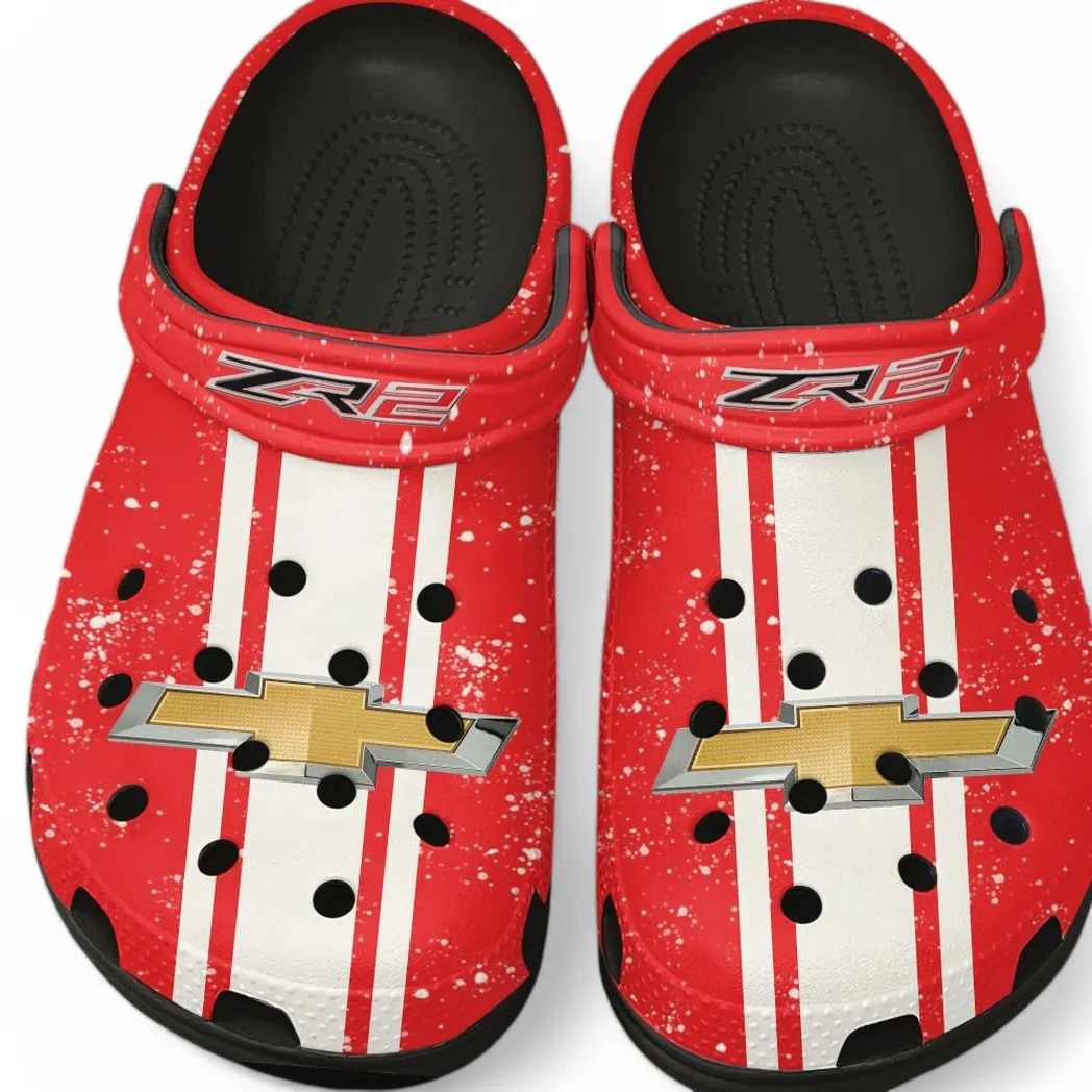 Automotive Theme American Sports Car Clog with Full Print Design, Stylish Everyday Comfort for Car Enthusiasts CAR620 - Black