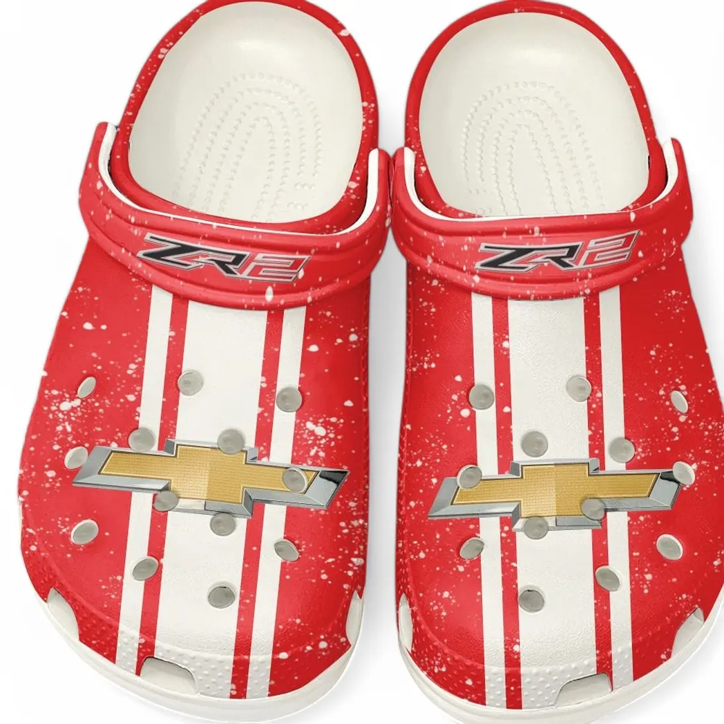Custom US Performance Coupe Inspired Clog All Over Print, Comfortable Slip-On Footwear for Auto Fans CAR620 - White