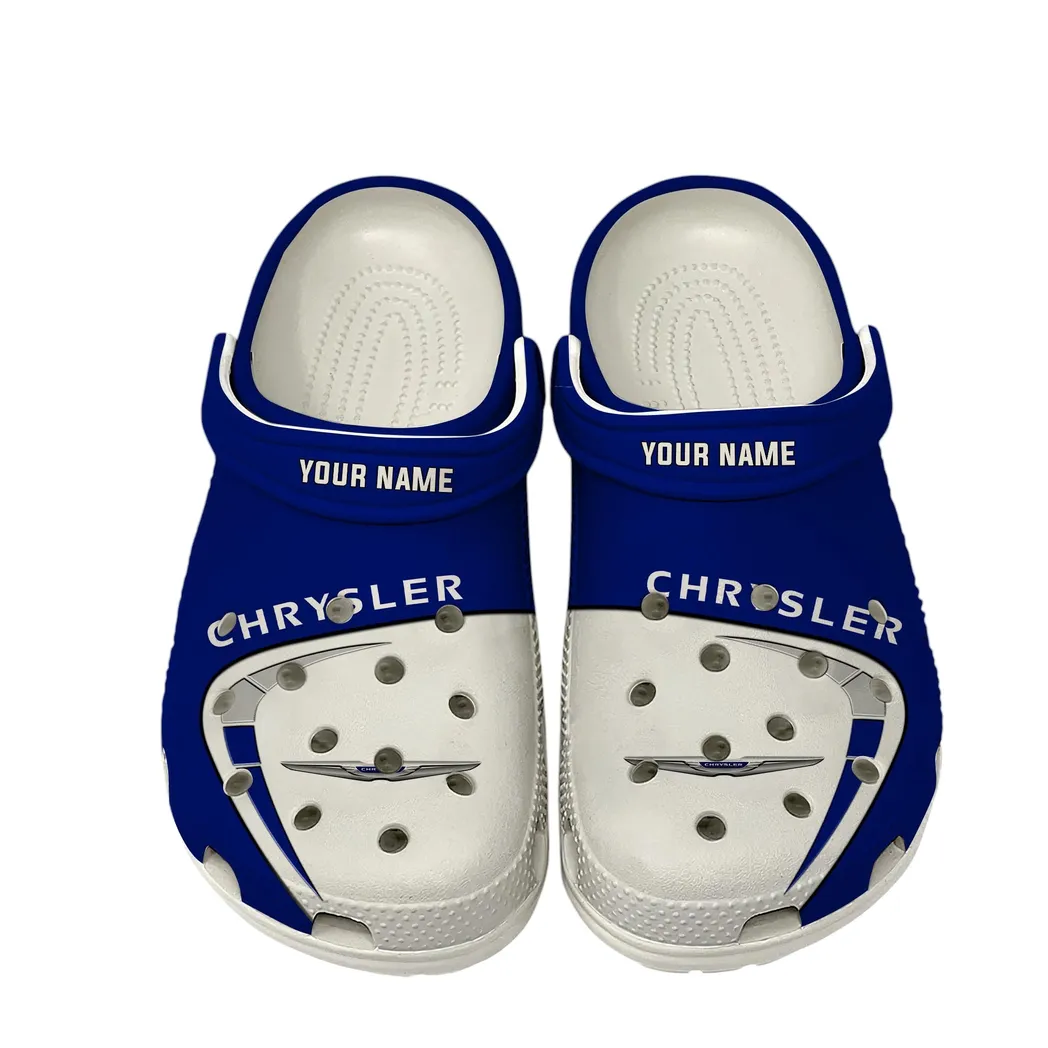 Personalized Family Car Design Clog, Full Print Slip-On Footwear Gift for Car Lovers CAR168 - White