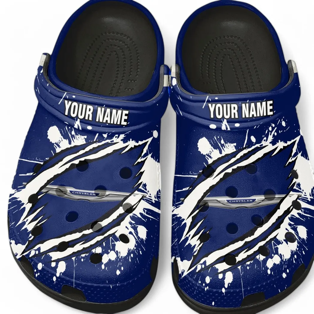 Luxury Sedan Lover’s All Over Print Clog, Slip-On Shoes for Daily Comfort and Garage Style CAR560 - Black