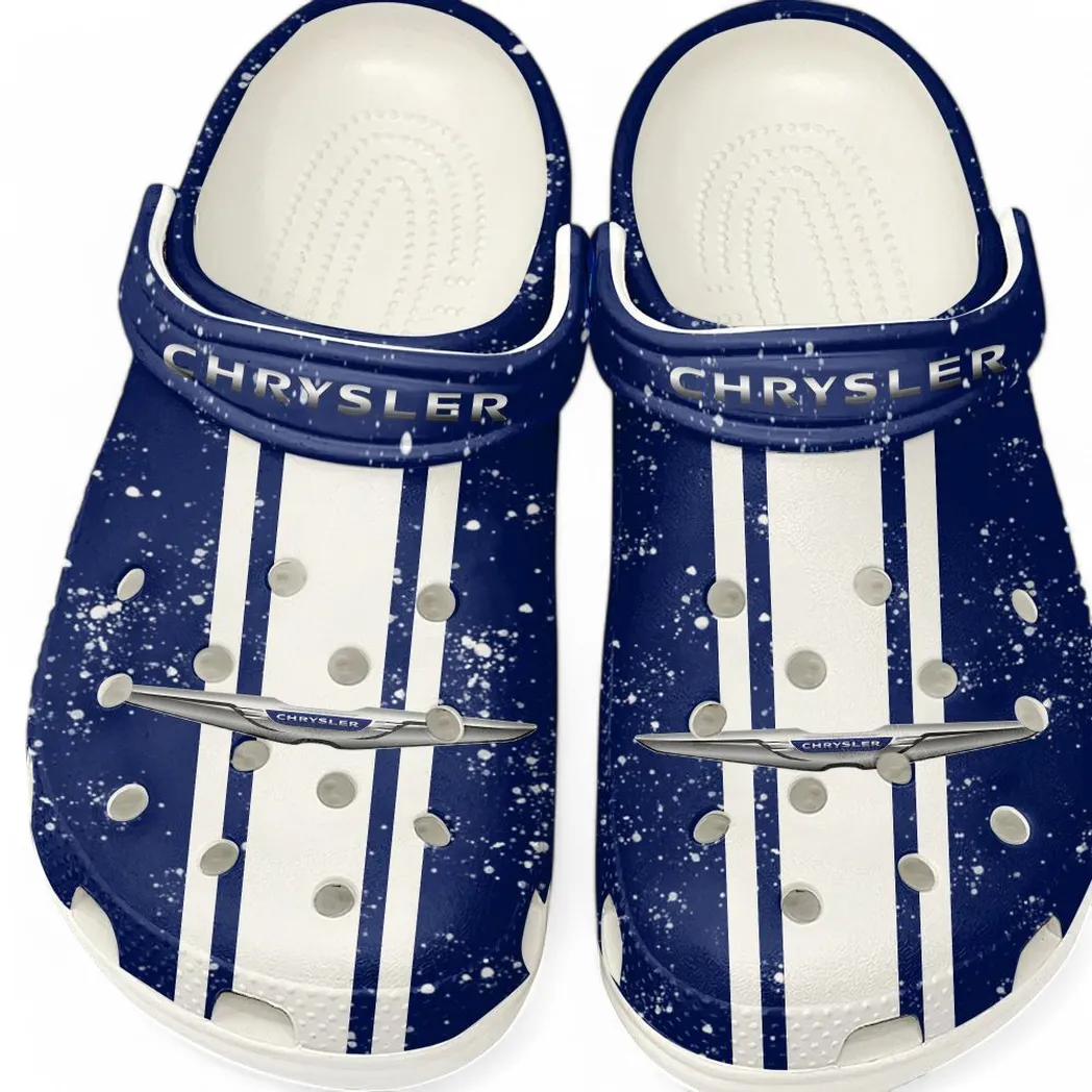Custom Minivan All Over Print Clog, Comfortable Slip-On Shoes for Everyday Wear CAR620 - White