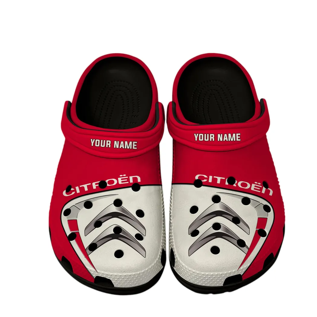 Custom City Car Inspired Clog All Over Print, Comfortable Slip-On Footwear for Auto Fans CAR168 - Black