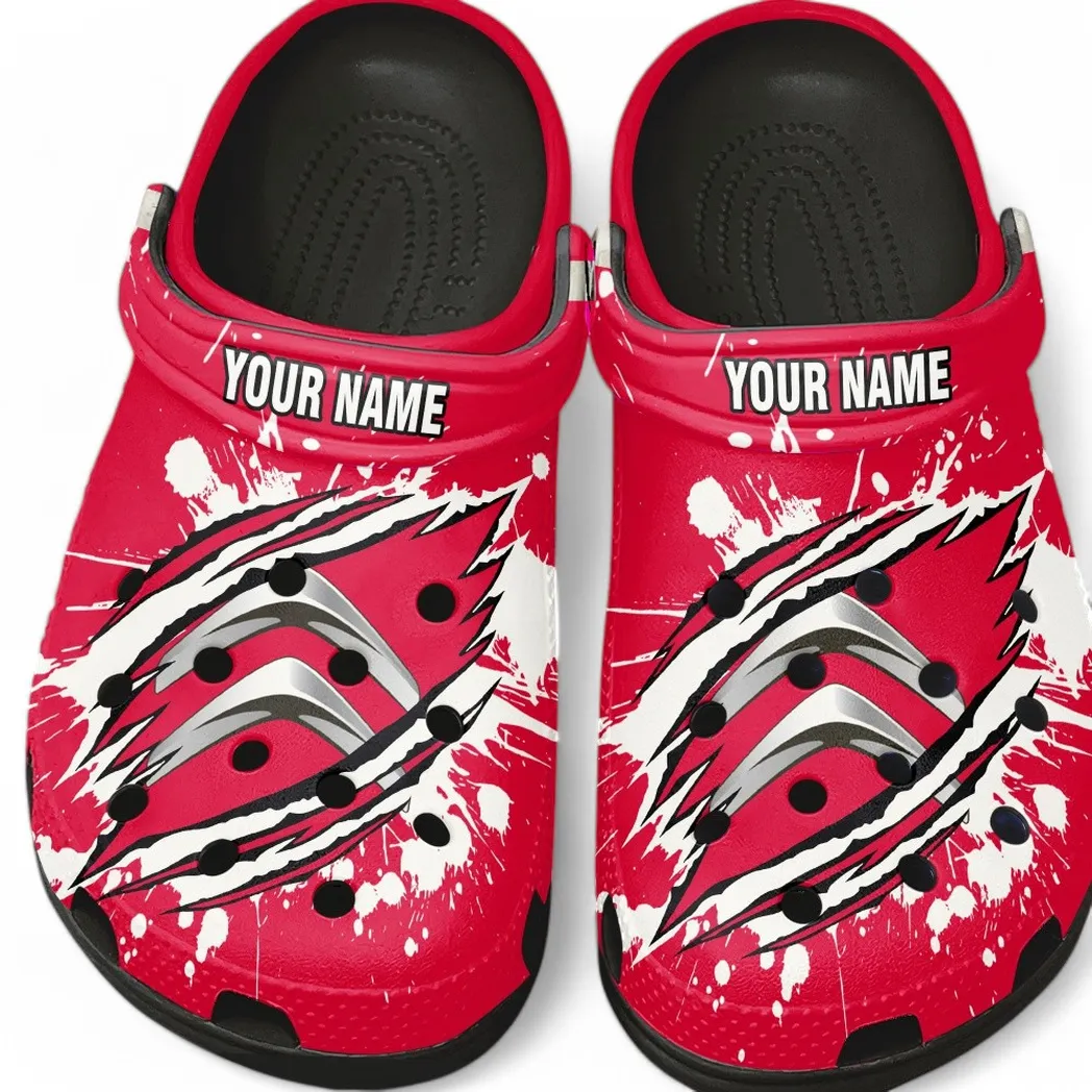 Custom Urban Sedan All Over Print Clog, Comfortable Slip-On Shoes for Everyday Wear CAR560 - Black