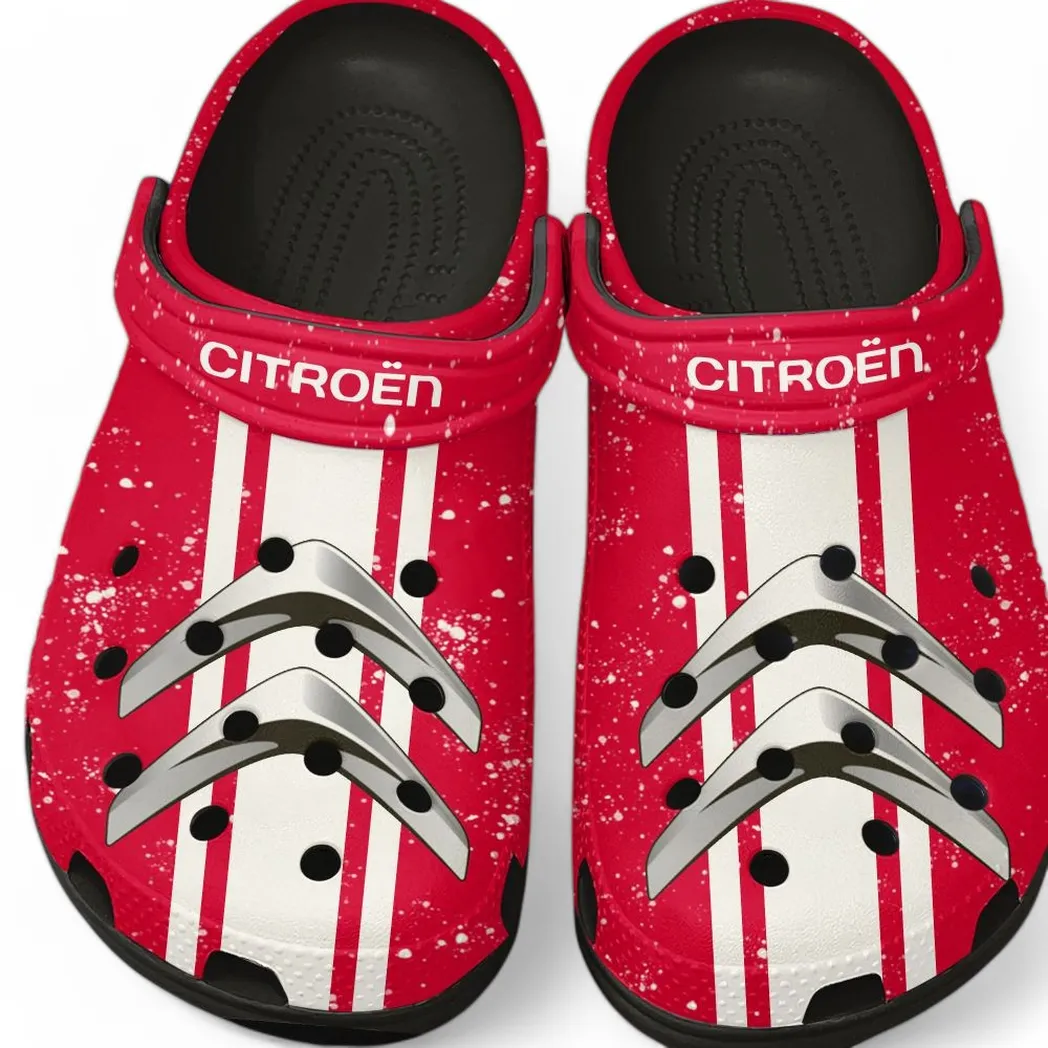 Family Car Culture Clog, Stylish All Over Print Lightweight Shoes for Auto Fans and Streetwear Style CAR620 - Black
