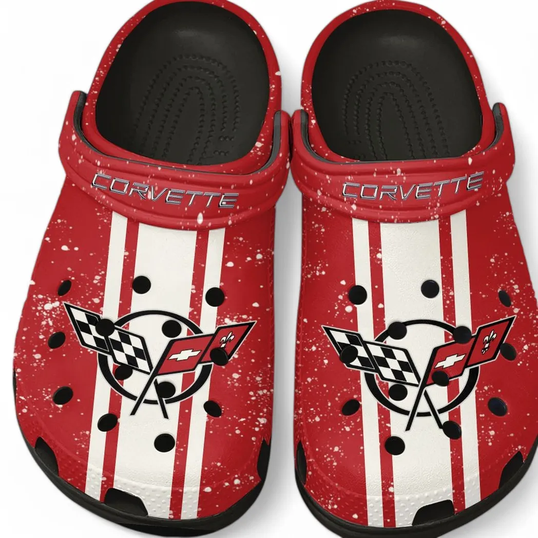 All Over Print High-Performance Coupe Clog, Automotive Lifestyle Inspired Shoes for Car Enthusiasts CAR620 - Black