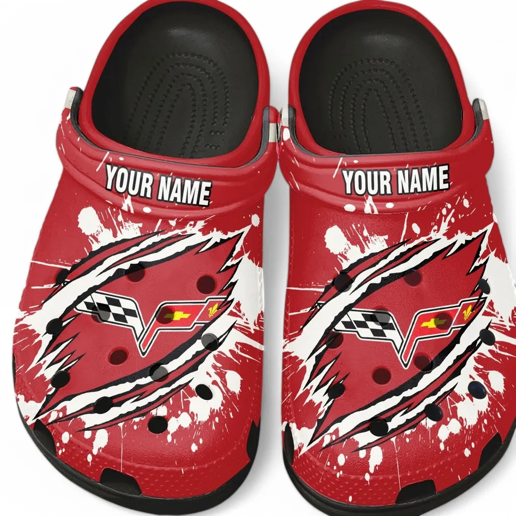 Automotive Theme Performance Vehicle Clog with Full Print Design, Stylish Everyday Comfort for Car Enthusiasts CAR560 - Black